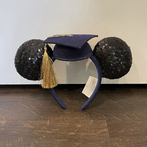 Disney Parks Mickey Mouse Class Of 2019 Graduation Ears Grad Headband Navy Cap